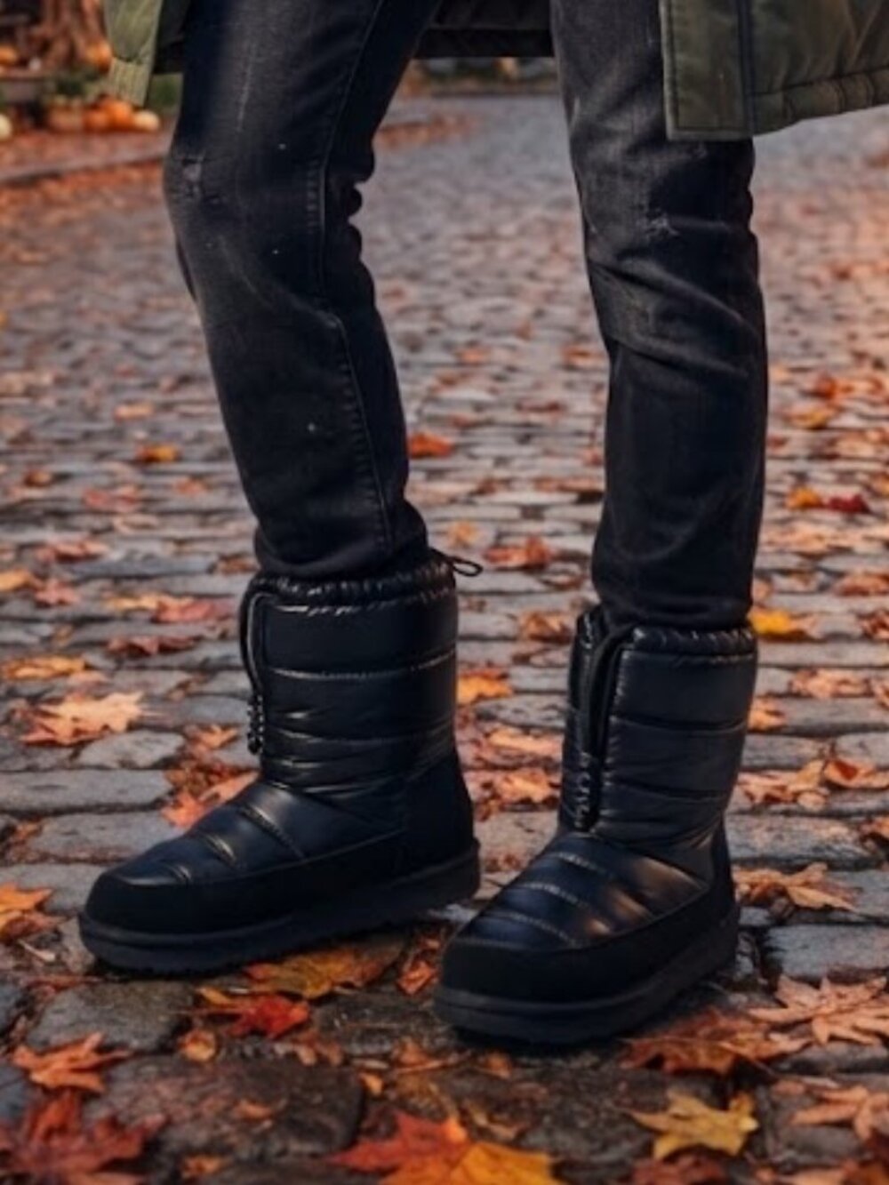 Kipper Canada Black Puffer Winter Boots Size 8 – Quilted Snow Boots